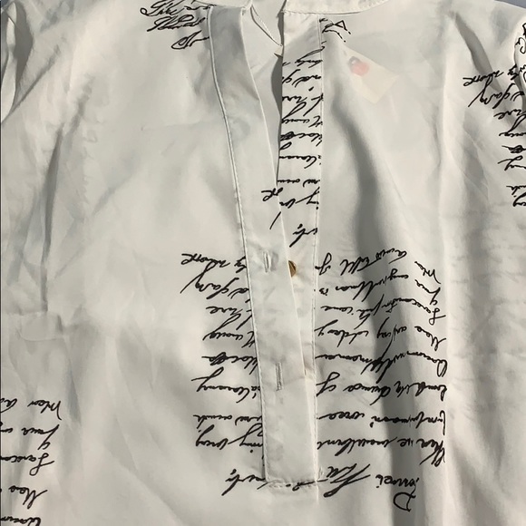Handwriting Print Casual Shirt - Picture 11 of 12